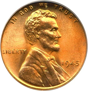 image for: 1945 1c PCGS MS67 RD