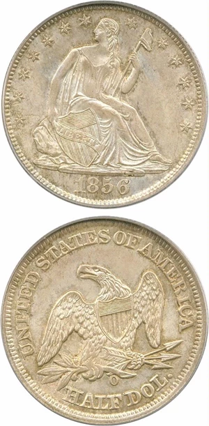 image for: 1856-O 50c PCGS/CAC MS65 ex: Eliasberg