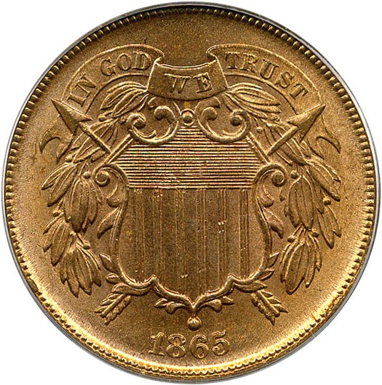 image for: 1865 2c PCGS MS65 RD