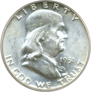 image for: 1951 50c PCGS MS64
