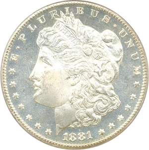 image for: 1881-CC $1 PCGS Secure/CAC MS66 DMPL