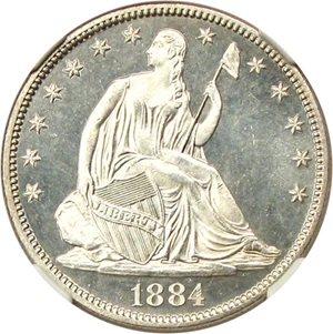 image for: 1884 50c NGC/CAC MS65+ *Star*