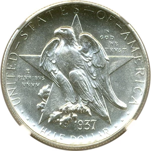 image for: 1937-S Texas 50c NGC MS66