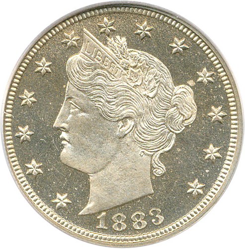image for: 1883 5c PCGS Proof 65 Cameo (With Cents)