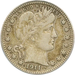 image for: 1911-D 25c PCGS/CAC VF30