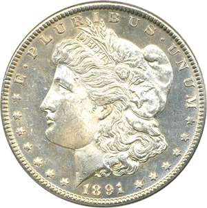 image for: 1891-CC $1 PCGS/CAC MS64 PL