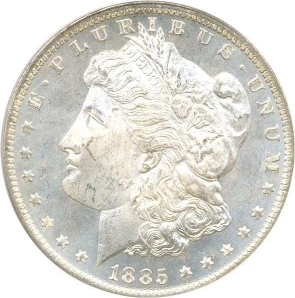 image for: 1885-O $1 PCGS MS64 PL  OGH