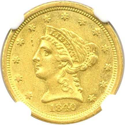 image for: 1840-C $2 1/2 NGC AU55