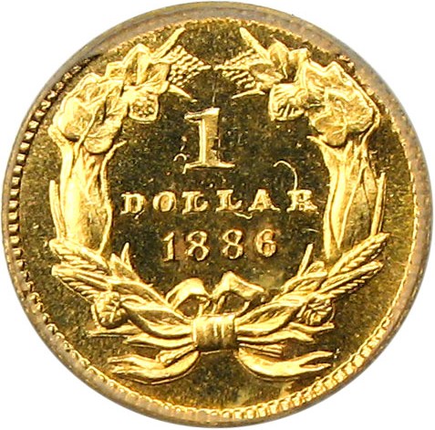 image for: 1886 G$1 PCGS Proof 65