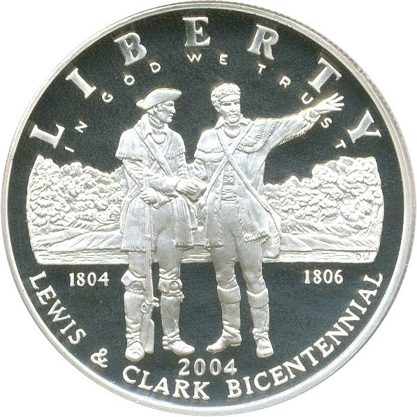 image for: 2004-P $1 PCGS Proof 70 DCameo (Lewis & Clark)