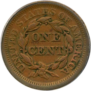 image for: 1854 1c PCGS AU50