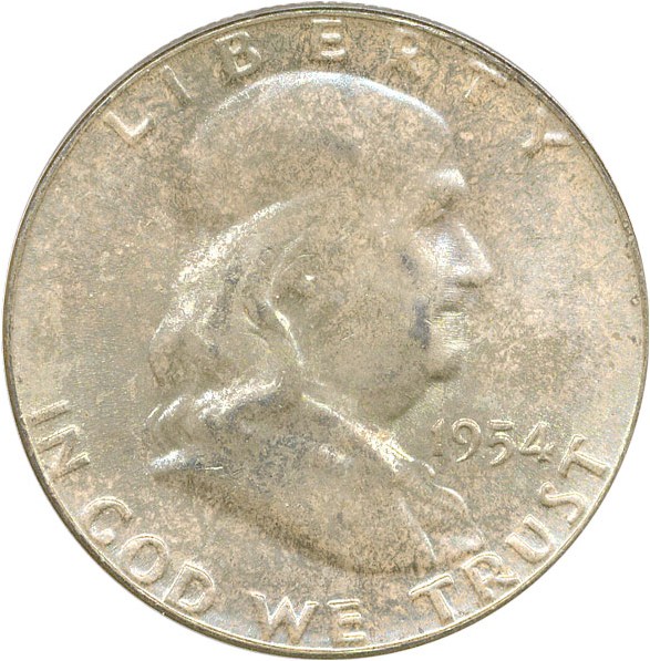 image for: 1954 50c PCGS MS65