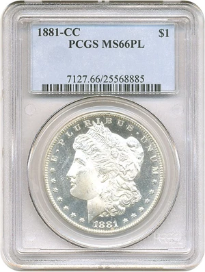 image for: 1881-CC $1 PCGS MS66 PL