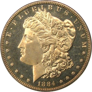image for: 1884 $1 NGC/CAC Proof 65 Cameo