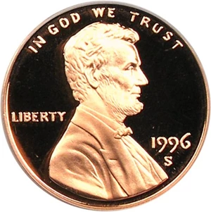 image for: 1996-S 1c PCGS Proof 70 RD DCameo