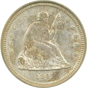 image for: 1841-O 25c PCGS MS60 OGH