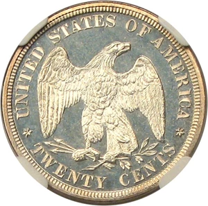 image for: 1877 20c NGC Proof 65 Cameo