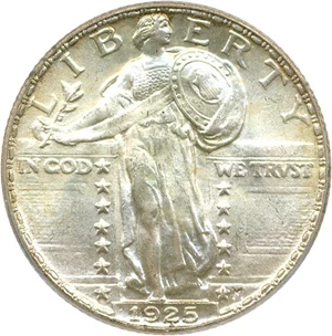 image for: 1925 25c PCGS/CAC MS66 FH