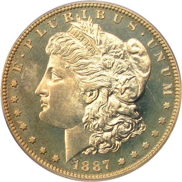 image for: 1887 $1 PCGS Proof 65
