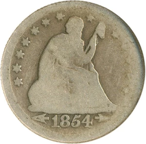 image for: 1854-O 25c NGC/CAC AG-3 (Arrows, Huge O)