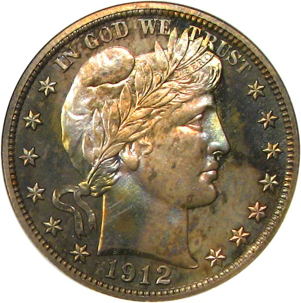image for: 1912 50c NGC/CAC Proof 67 * Color *