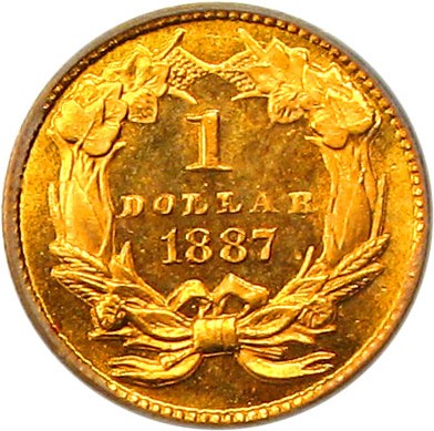 image for: 1887 G$1 PCGS Proof 64