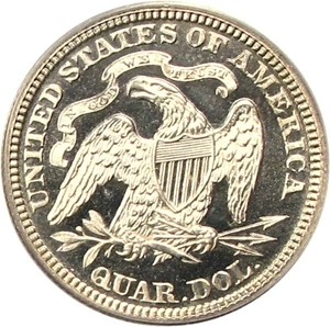 image for: 1876 25c PCGS/CAC Proof 64 DCameo