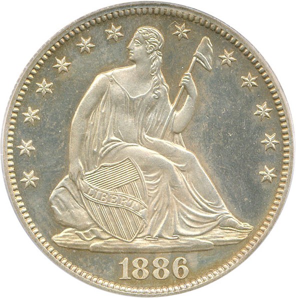 image for: 1886 50c PCGS Proof 64
