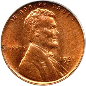 image for: 1931-D 1c PCGS MS65 RD