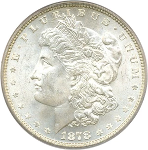 image for: 1878 7TF $1 PCGS MS66 (Reverse of 1878)