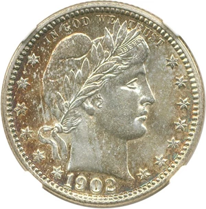 image for: 1902-O 25c NGC MS64