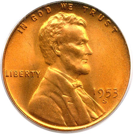 1953 S Lincoln 2024 Wheat Penny