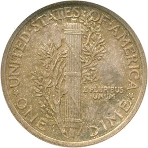 image for: 1916 10c NGC MS66 (Mercury)