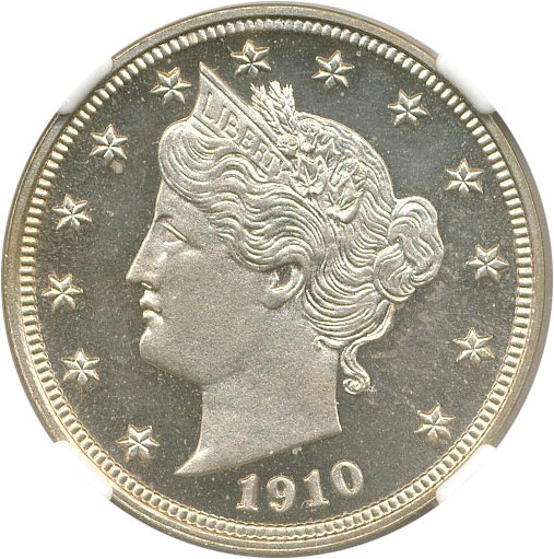 image for: 1910 5c NGC/CAC Proof 65 Cameo