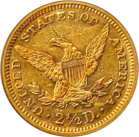 image for: 1881 $2 1/2 PCGS AU58