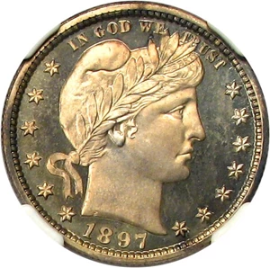 image for: 1897 25c NGC/CAC Proof 66