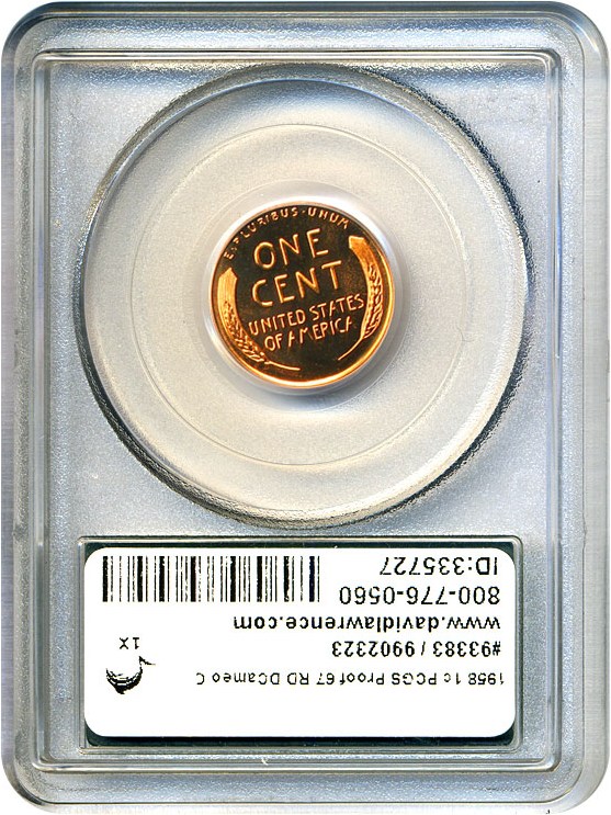 image for: 1958 1c PCGS Proof 67 RD DCameo OGH