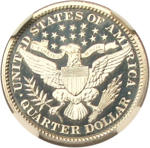 image for: 1898 25c NGC Proof 65 UCameo