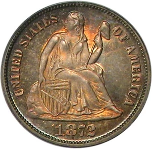 image for: 1872 10c PCGS/CAC Proof 66