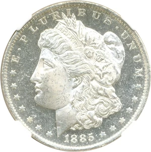 image for: 1885-O $1 NGC/CAC MS64 DMPL