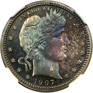 image for: 1907 25c NGC Proof 65