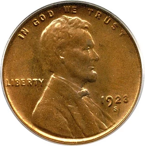 image for: 1923-S 1c PCGS/CAC MS64 RD