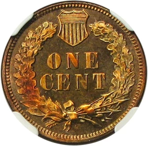 image for: 1896 1c NGC Proof 65 RB