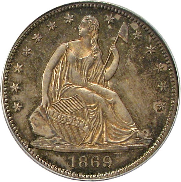 image for: 1869 50c PCGS Proof 65