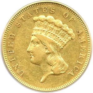 image for: 1855-S $3 PCGS XF45