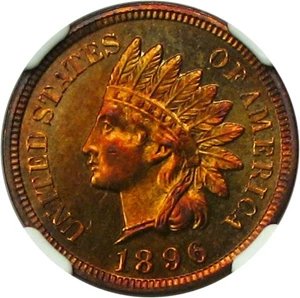 image for: 1896 1c NGC Proof 65 RB