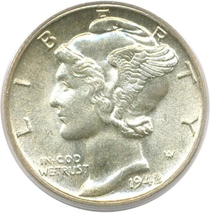 image for: 1942/1-D 10c PCGS MS63 FB