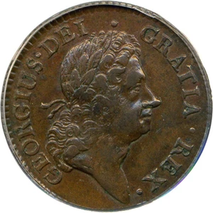 image for: 1723 Hibernia 1/2 P PCGS AU53