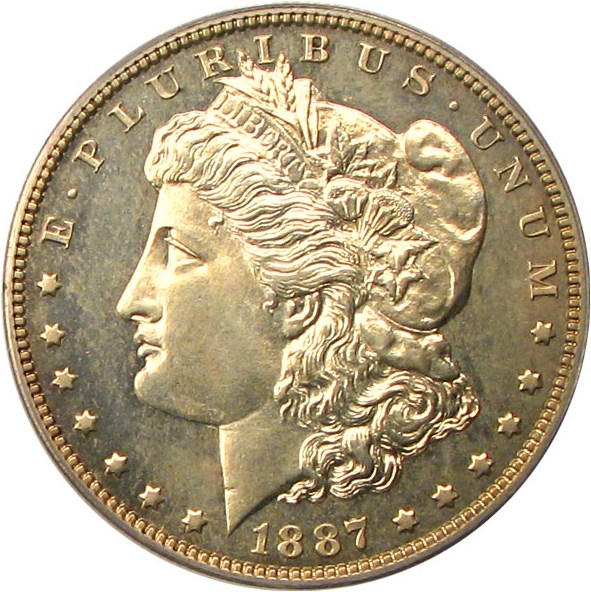 image for: 1887 $1 PCGS Proof 64