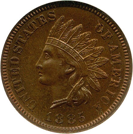 image for: 1885 1c NGC Proof 64 BN